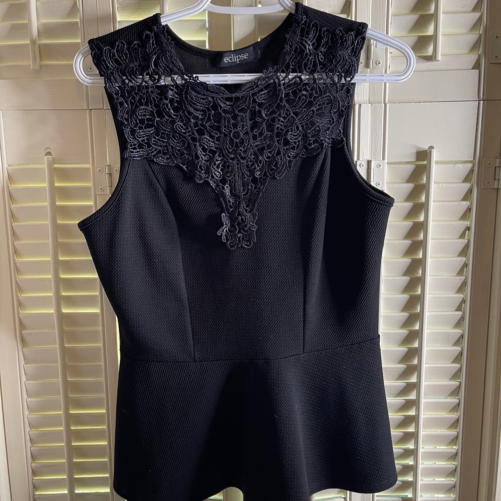Black lace top